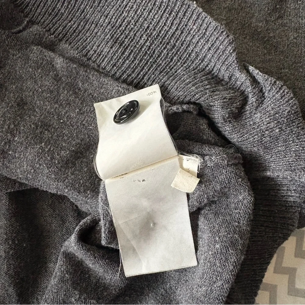 NEIGHBORHOOD Japan sz M Gray Light Weight Cardigan Vneck Long Sleeve - Picture 9 of 13